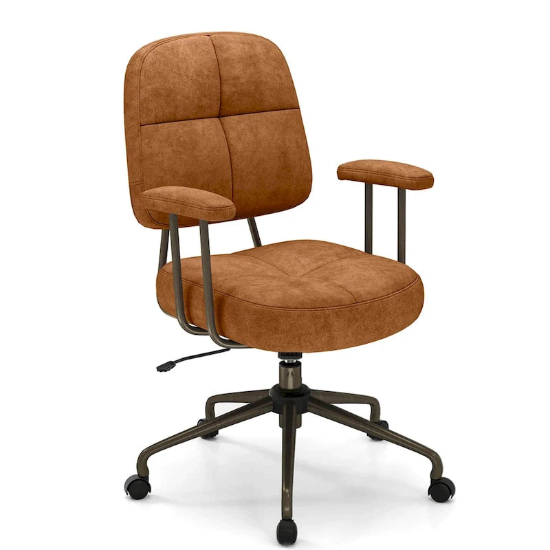 Chaise de bureau à domicile en Leathaire Fauteuil de travail avec - Voir détails