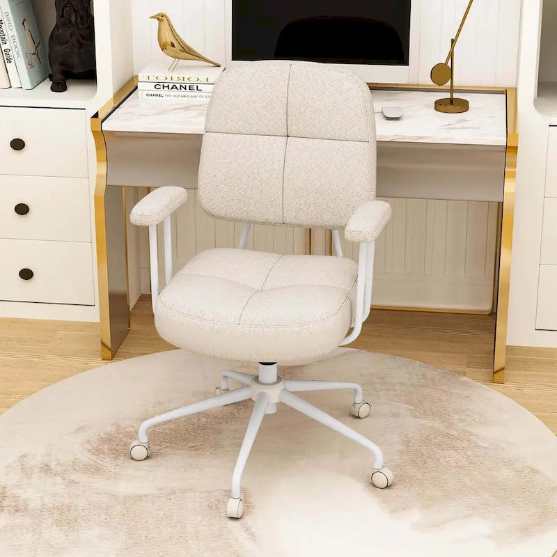 Chaise de bureau à domicile en Leathaire Fauteuil de travail avec - Voir détails