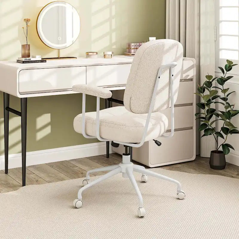 Chaise de bureau à domicile en Leathaire Fauteuil de travail avec - Voir détails