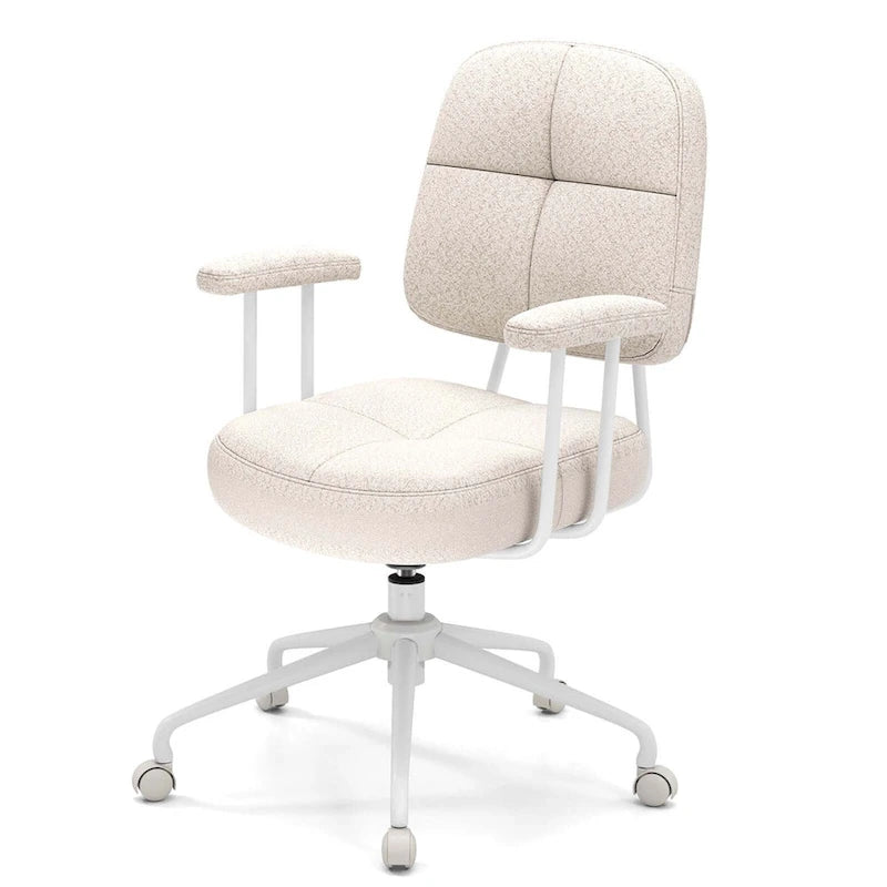 Chaise de bureau à domicile en Leathaire Fauteuil de travail avec - Voir détails