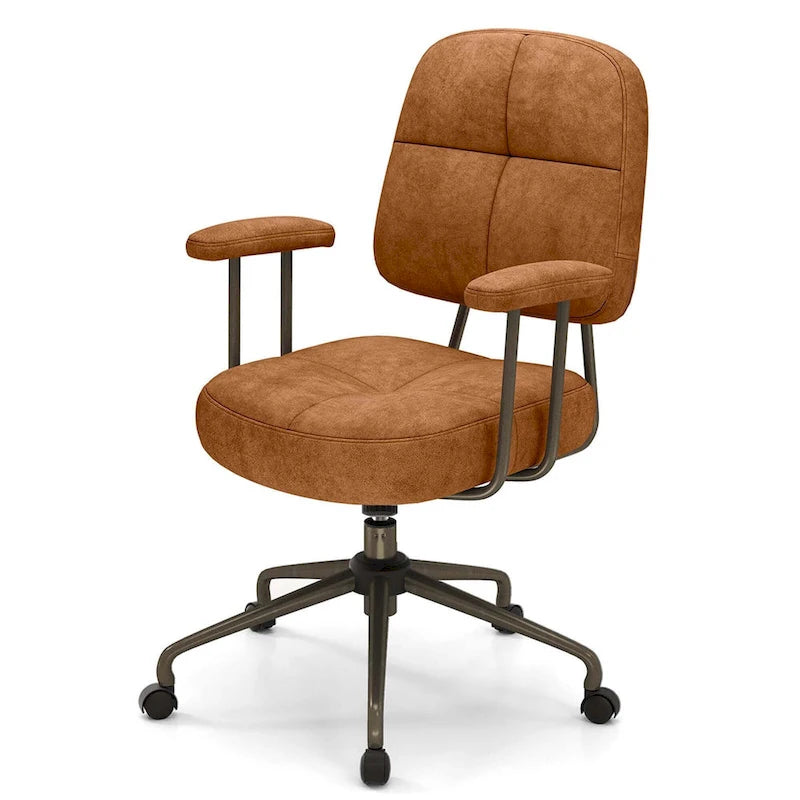 Chaise de bureau à domicile en Leathaire Fauteuil de travail avec - Voir détails