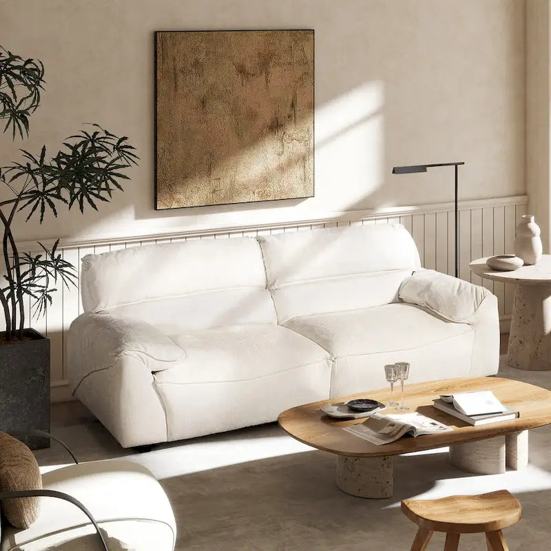 Canapé modulaire 90.5 en tissu chenille
