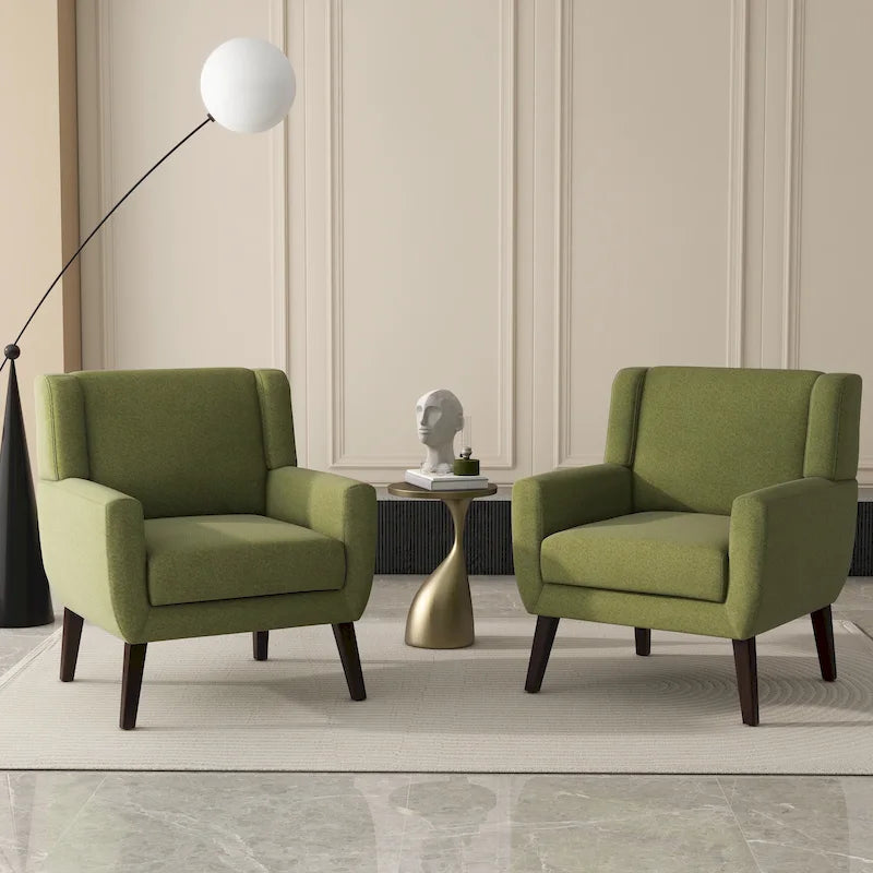 Fauteuil d'appoint en lin - Fauteuil à oreilles