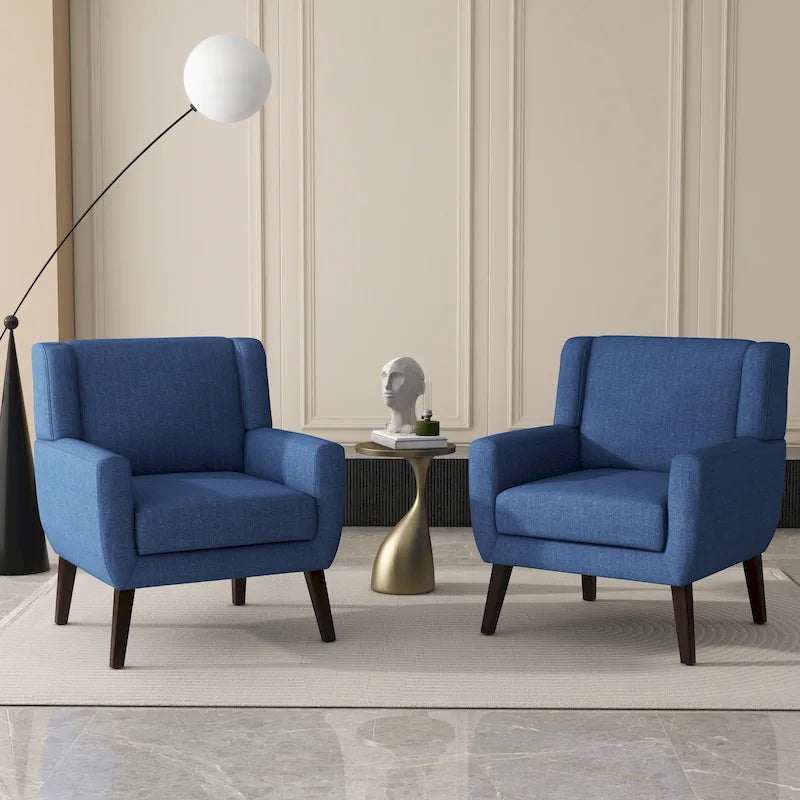 Fauteuil d'appoint en lin - Fauteuil à oreilles