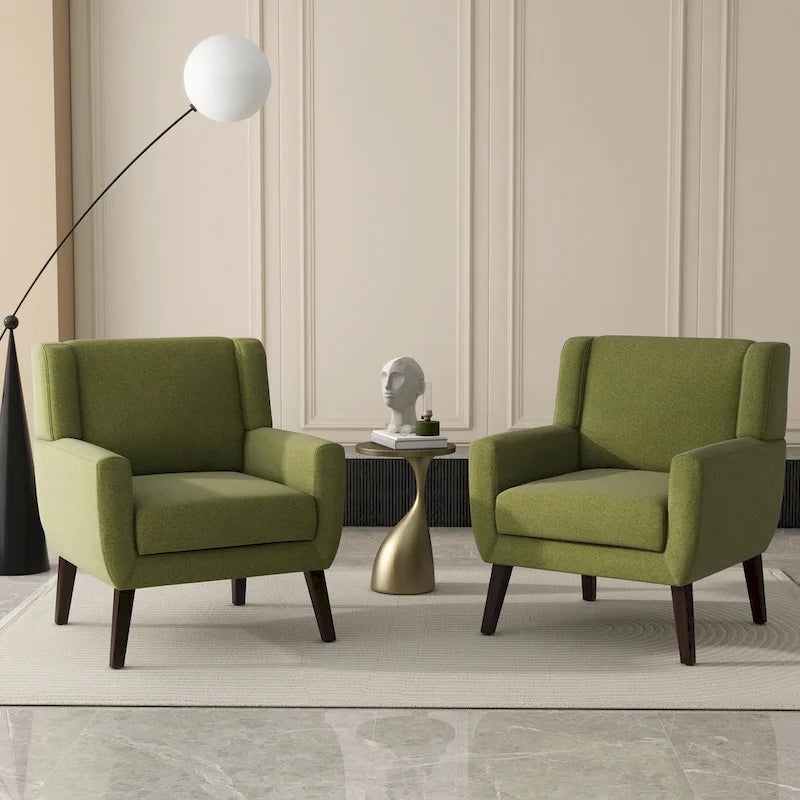 Fauteuil d'appoint en lin - Fauteuil à oreilles