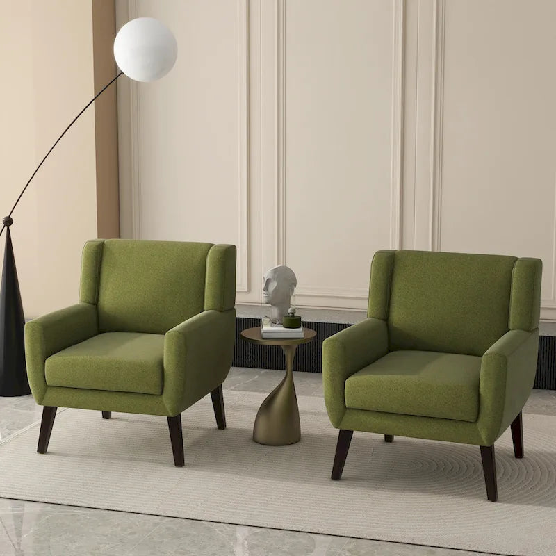 Fauteuil d'appoint en lin - Fauteuil à oreilles