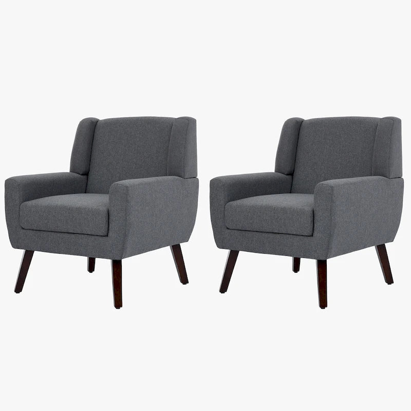 Fauteuil d'appoint en lin - Fauteuil à oreilles