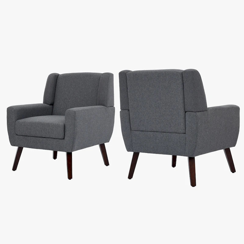 Fauteuil d'appoint en lin - Fauteuil à oreilles