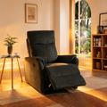 Fauteuil inclinable électrique contemporain bleu moderne avec chargeur