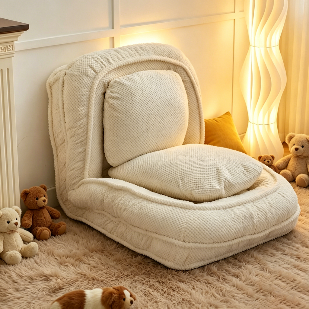 Canapé paresseux, 5 positions réglables, pour s'asseoir, dormir, plier, convient pour la chambre à coucher, le salon