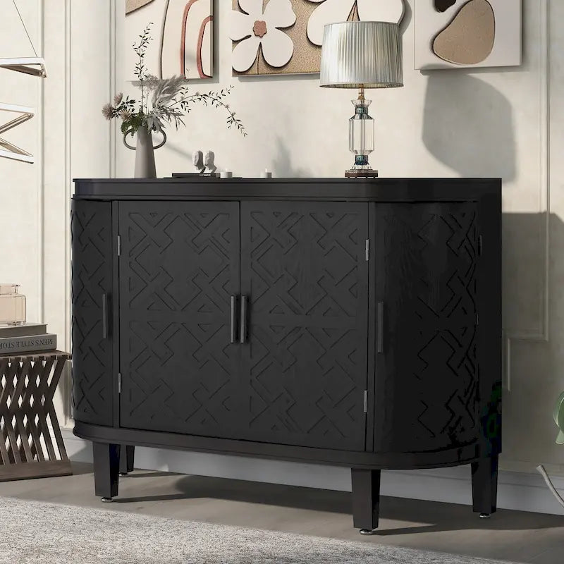 Buffet 4 portes avec motifs antiques