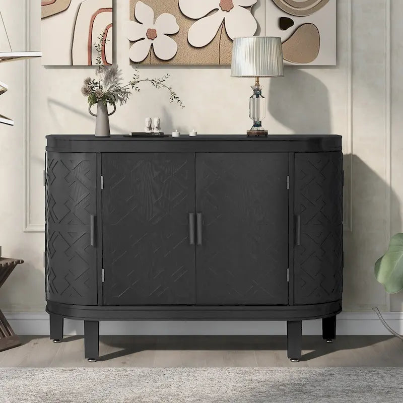Buffet 4 portes avec motifs antiques