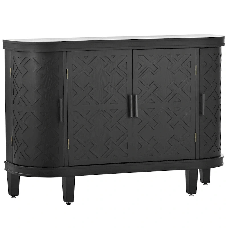 Buffet 4 portes avec motifs antiques