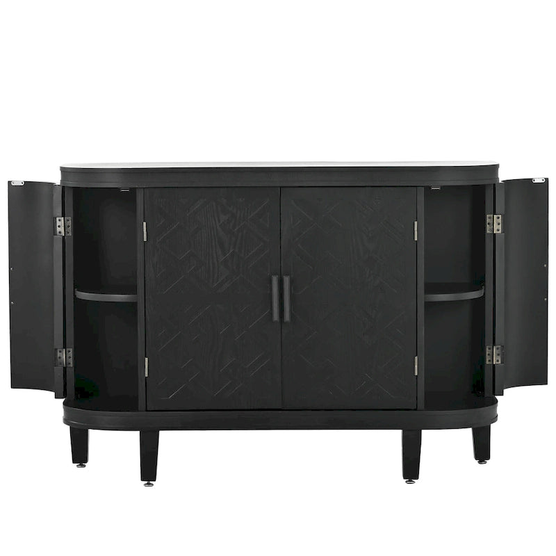 Buffet 4 portes avec motifs antiques