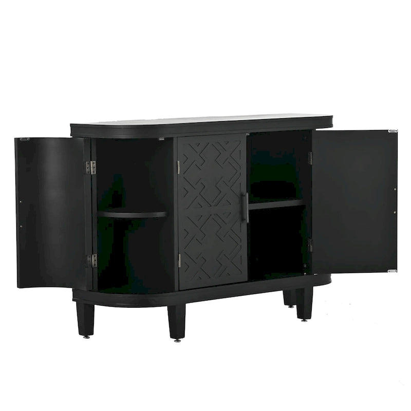 Buffet 4 portes avec motifs antiques