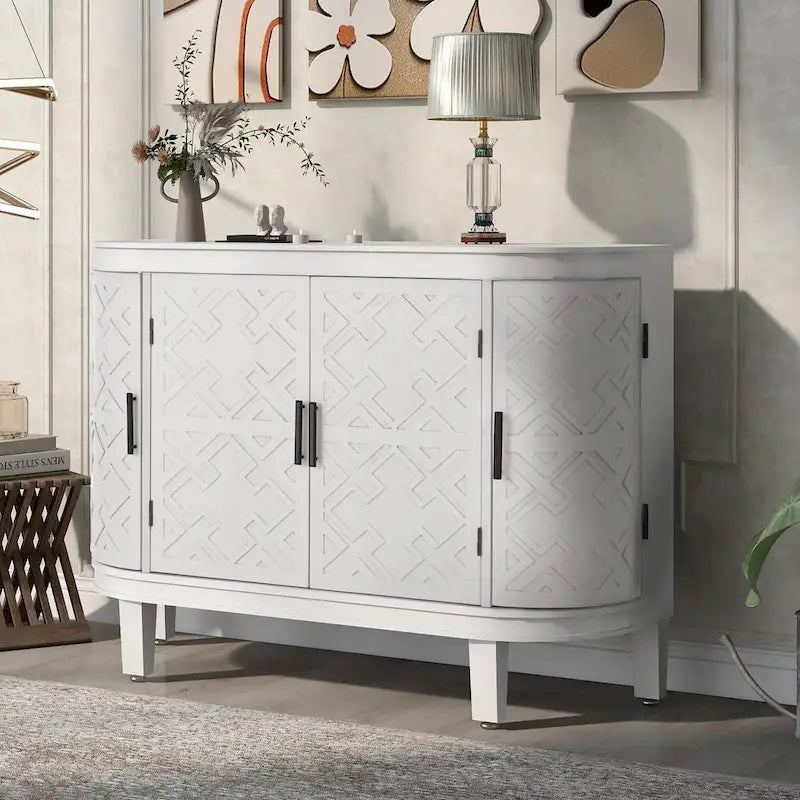 Buffet 4 portes avec motifs antiques