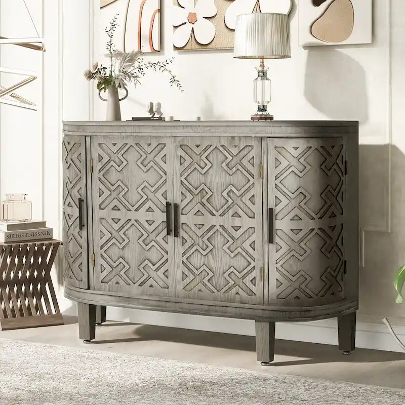 Buffet 4 portes avec motifs antiques