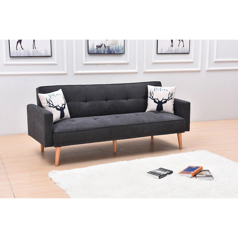 Futon de canapé convertible moderne et réglable 3 positions