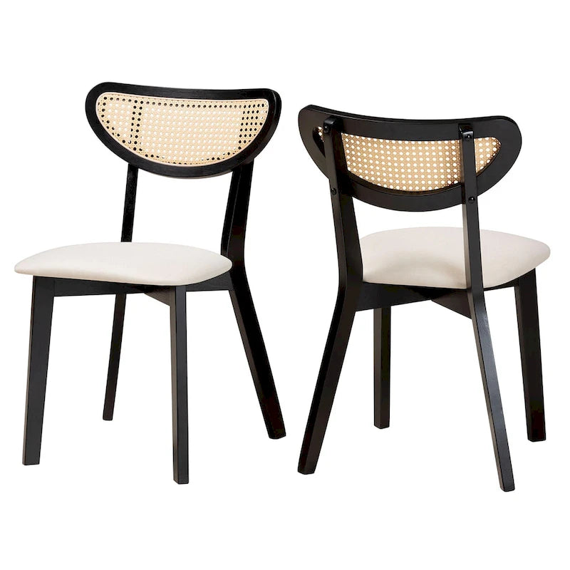 Ensemble de chaises de salle à manger en bois, style Mid-Century Modern