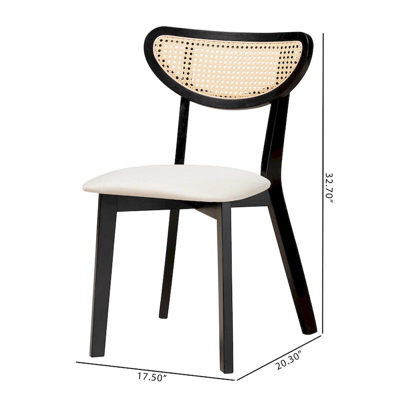 Ensemble de chaises de salle à manger en bois, style Mid-Century Modern