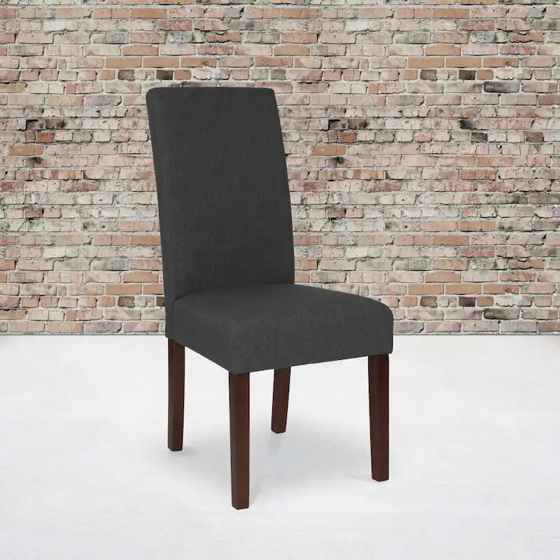 Chaise Parsons en bois rembourrée