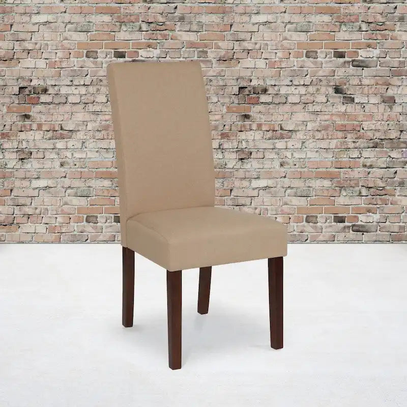 Chaise Parsons en bois rembourrée