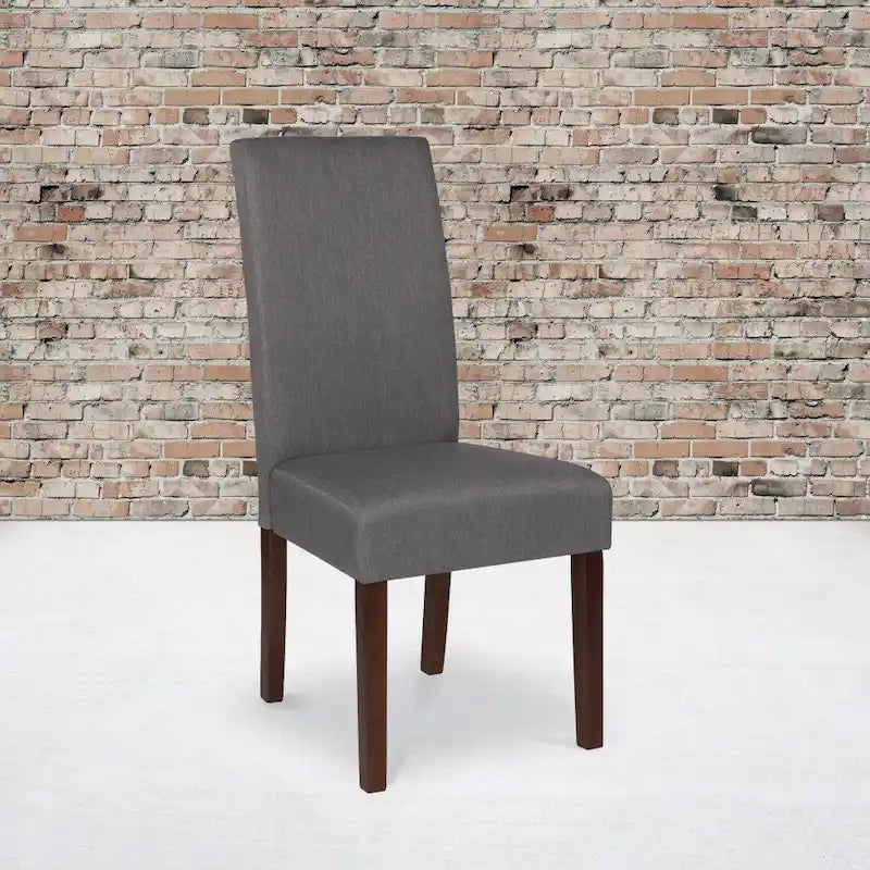 Chaise Parsons en bois rembourrée