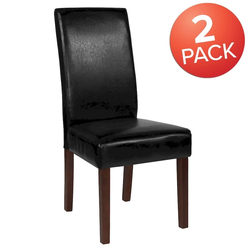 Chaise Parsons en bois rembourrée