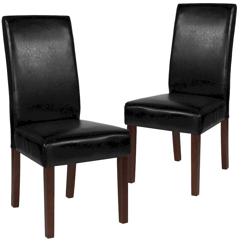Chaise Parsons en bois rembourrée