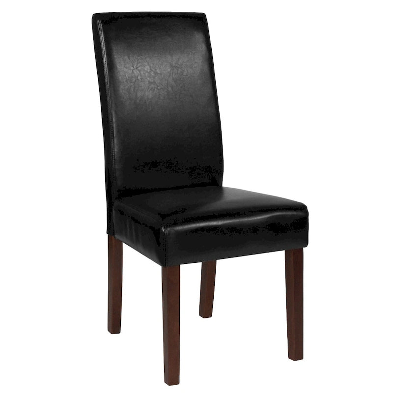 Chaise Parsons en bois rembourrée
