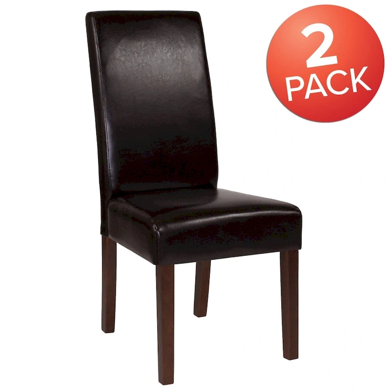 Chaise Parsons en bois rembourrée