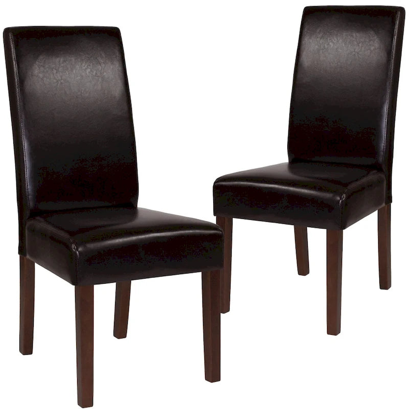 Chaise Parsons en bois rembourrée