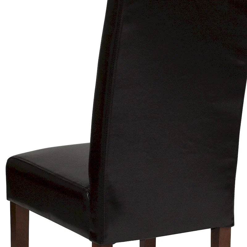 Chaise Parsons en bois rembourrée