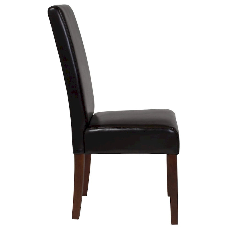 Chaise Parsons en bois rembourrée