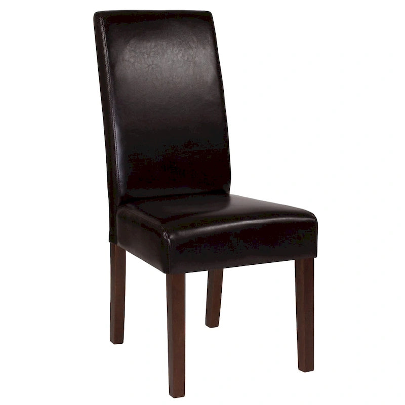Chaise Parsons en bois rembourrée