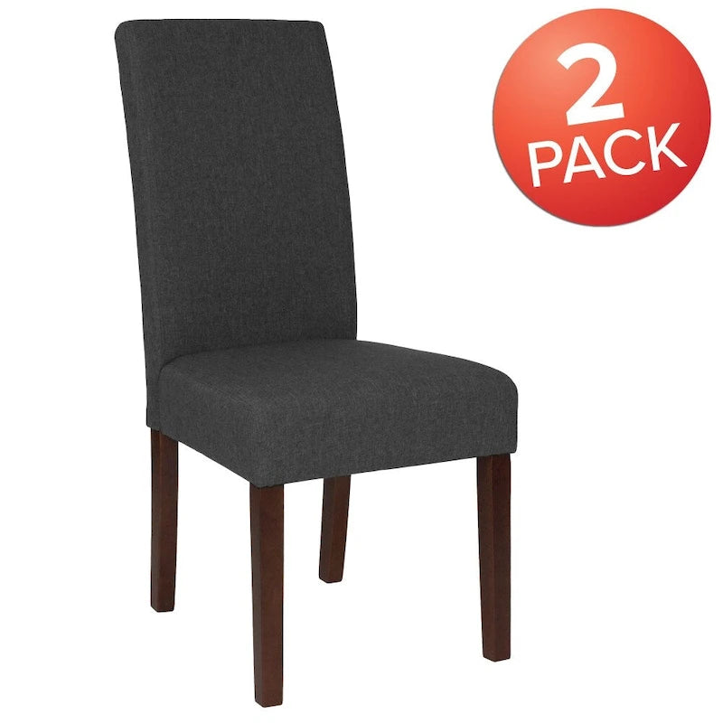 Chaise Parsons en bois rembourrée