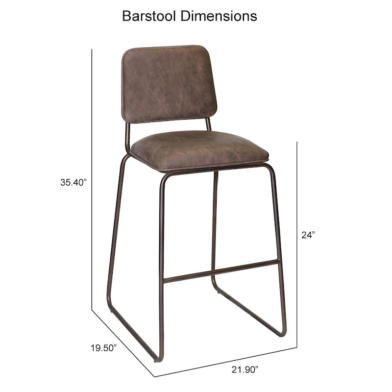 Tabouret de bar style Mid-Century de qualité commerciale