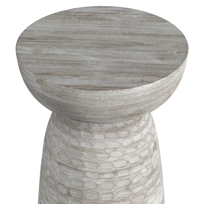Table d'appoint contemporaine en bois massif de 33 cm de large et entièrement assemblée