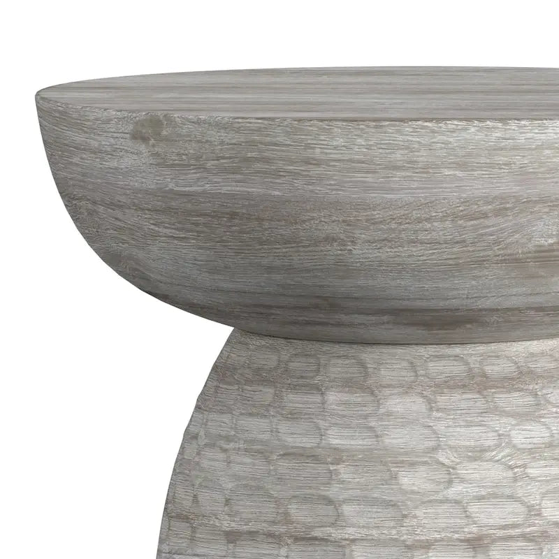 Table d'appoint contemporaine en bois massif de 33 cm de large et entièrement assemblée