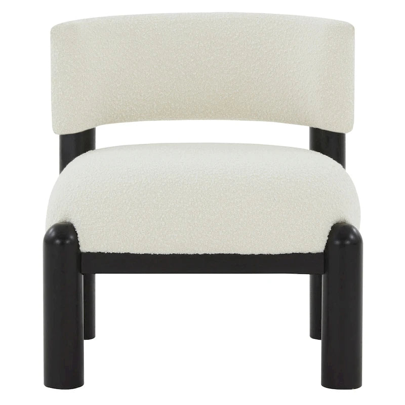 Fauteuil en fausse fourrure - L 66 cm x P 66 cm x H 71 cm