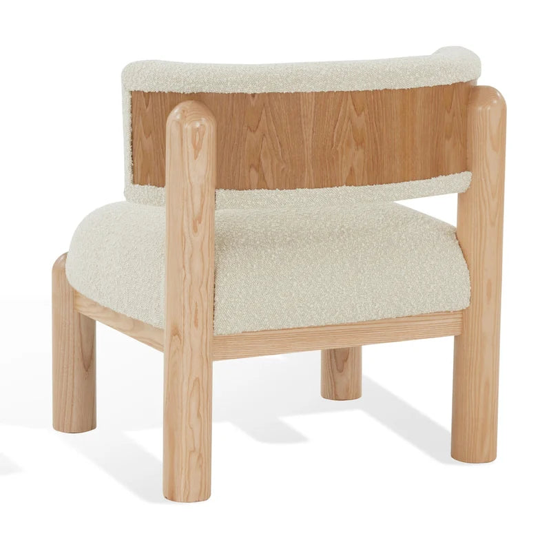 Fauteuil en fausse fourrure - L 66 cm x P 66 cm x H 71 cm