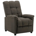 Fauteuil inclinable en tissu taupe
