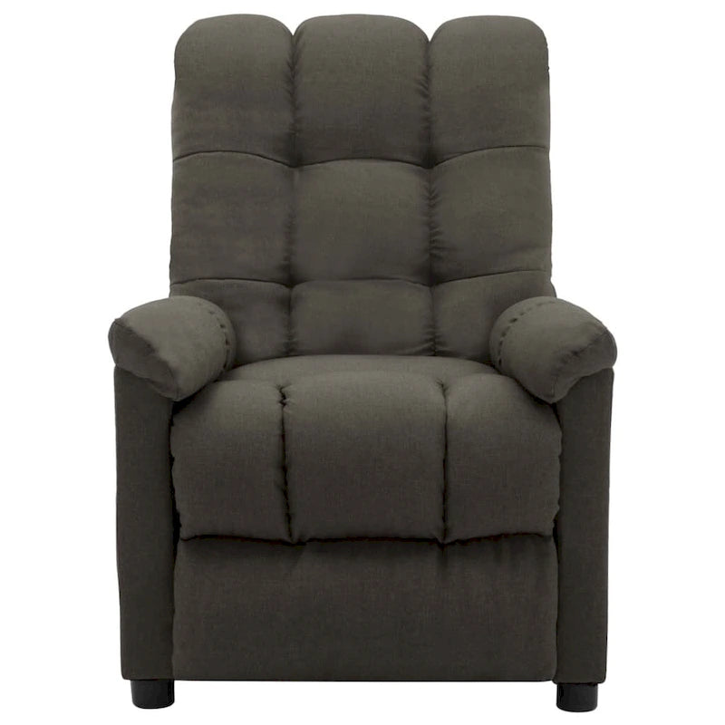 Fauteuil inclinable en tissu taupe