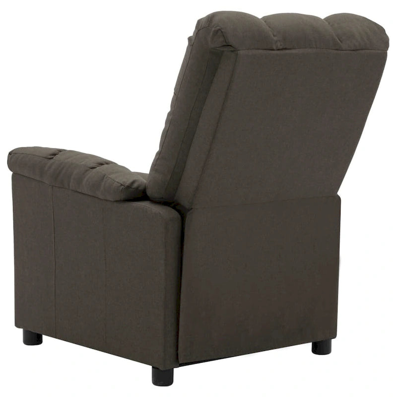 Fauteuil inclinable en tissu taupe