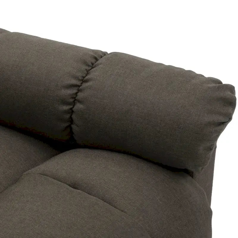 Fauteuil inclinable en tissu taupe