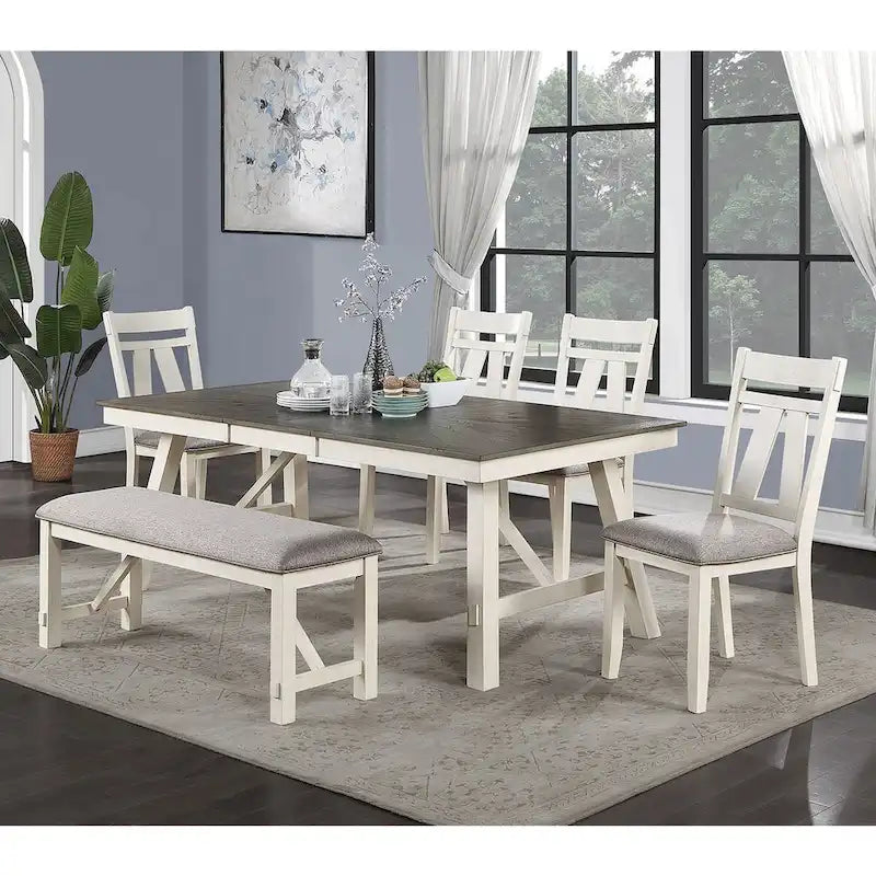 Table de salle à manger rectangulaire en bois