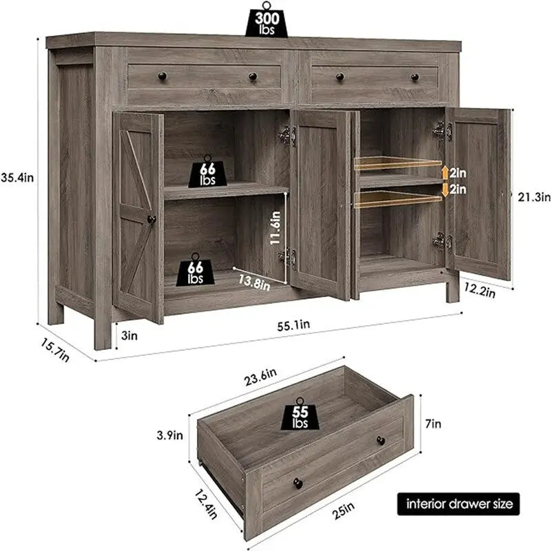 Buffet Bahut Meuble de Rangement