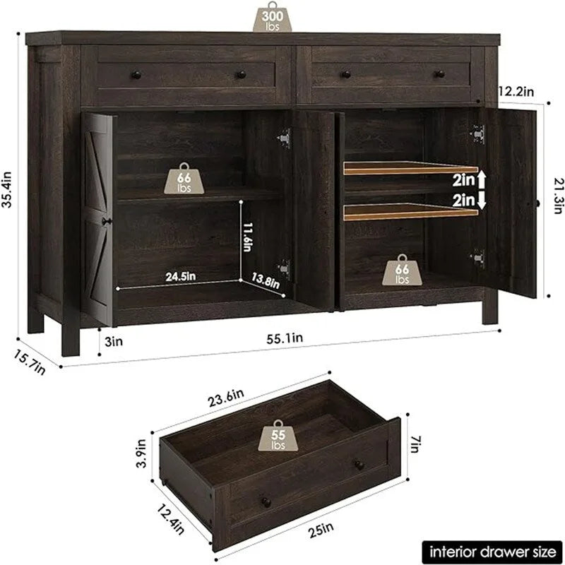 Buffet Bahut Meuble de Rangement