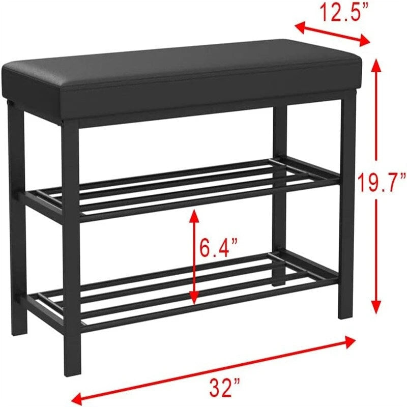Étagère à chaussures d'entrée - 12,5P x 32L x 19,7H